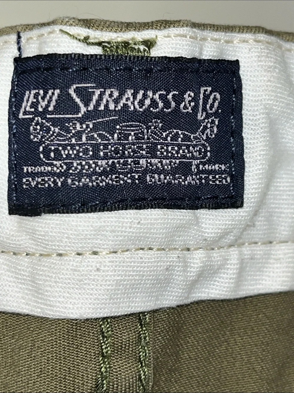 Levi's Olive Chino Pants - Straight Fit